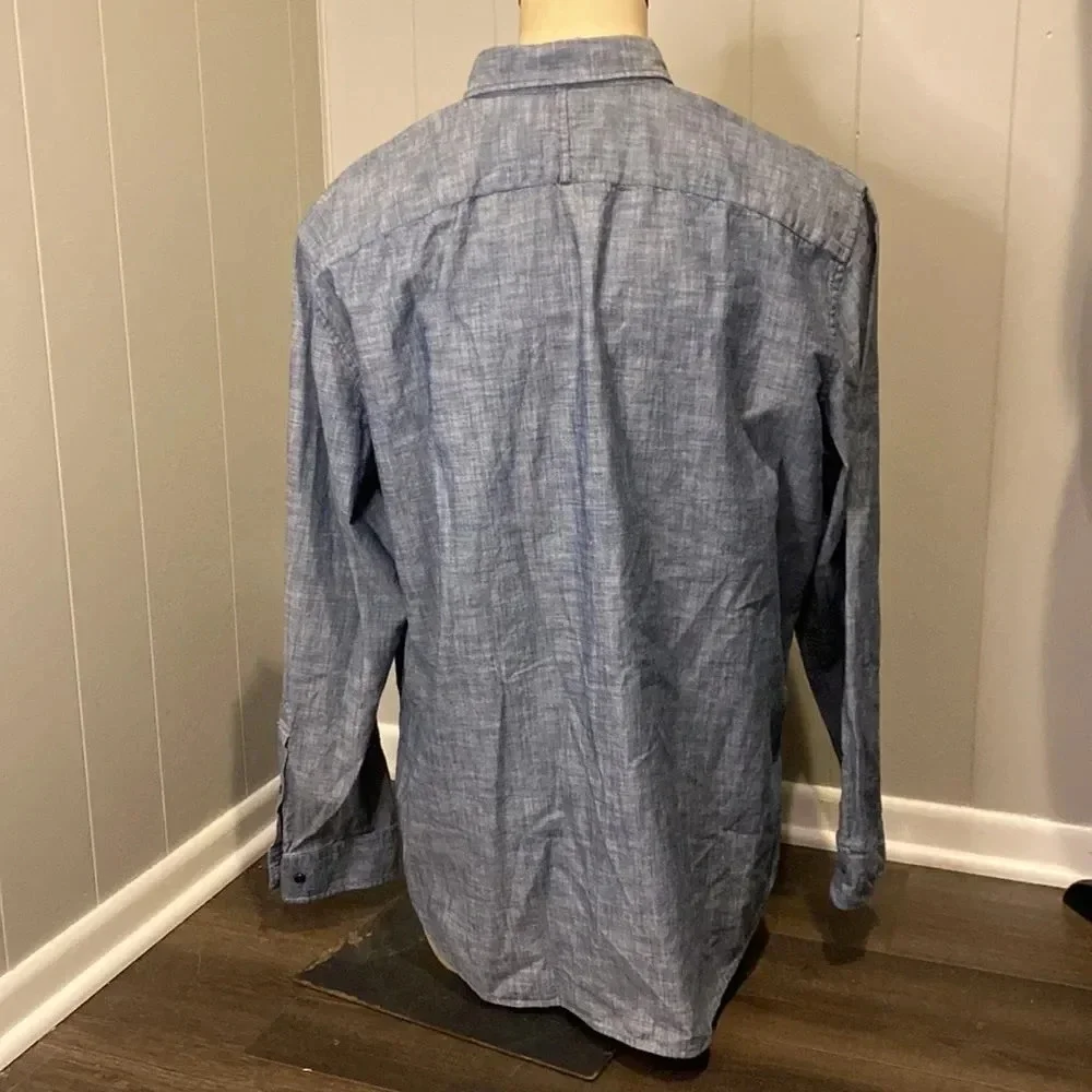 NWT Banana Republic XXL Grant Fit Button Down Dress Shirt Long Sleeve Pocket